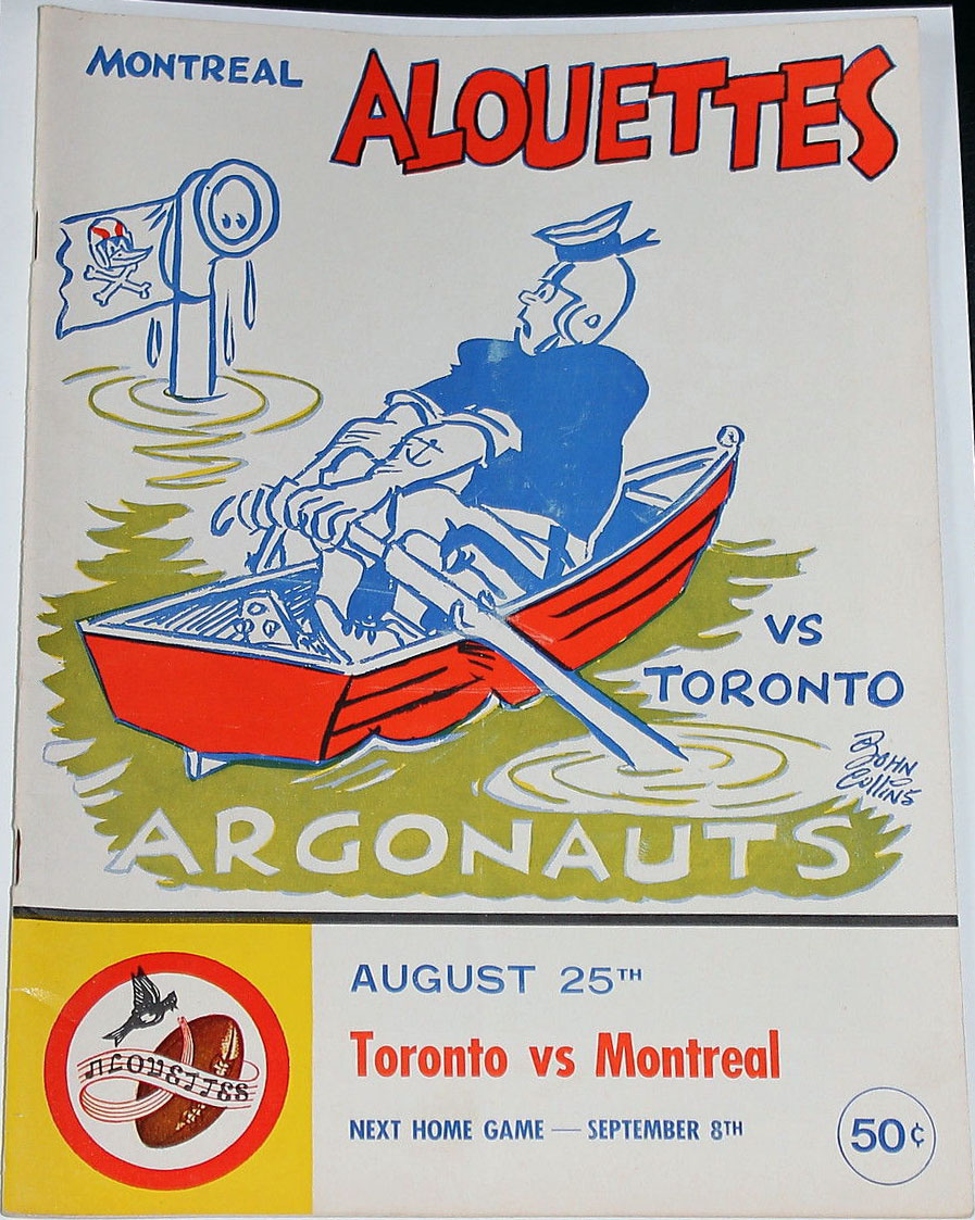 CFL Program: Montreal Alouettes vs. Toronto Argonauts (August 25, 1961)