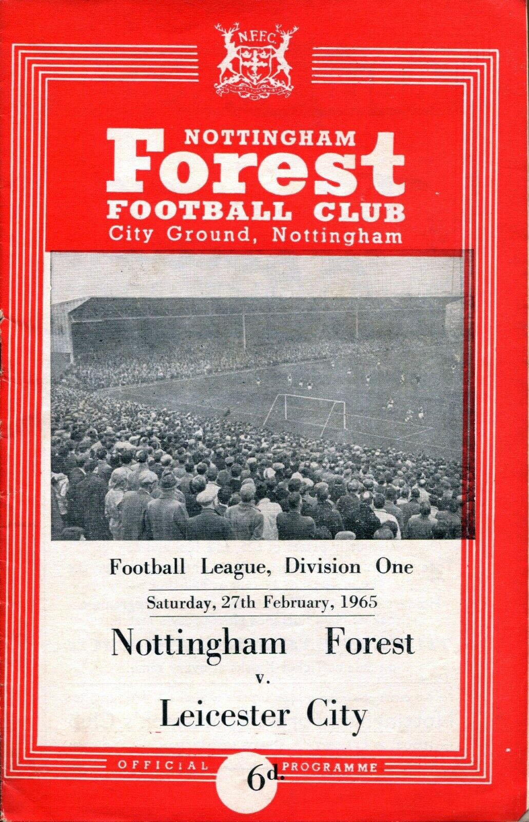 Nottingham Forest vs. Leicester City (February 27, 1965)