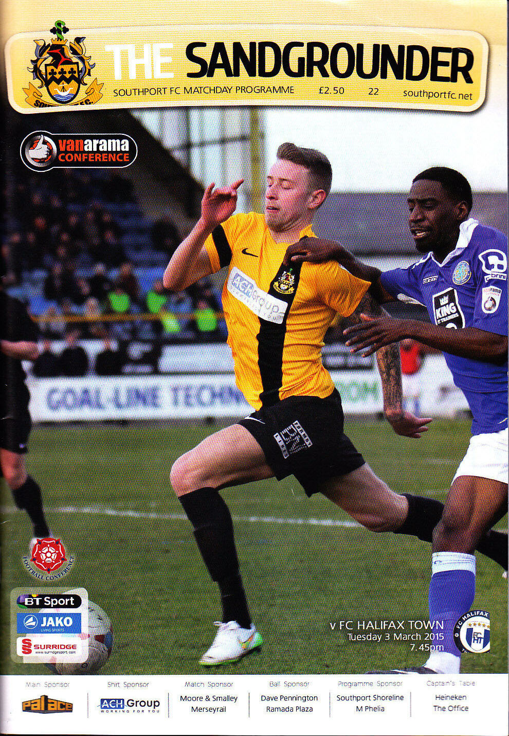Southport vs. Halifax Town (March 3, 2015)