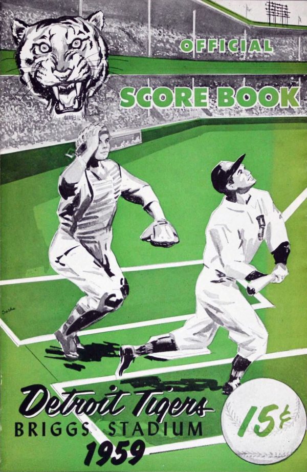 1959 Detroit Tigers program/scorecard