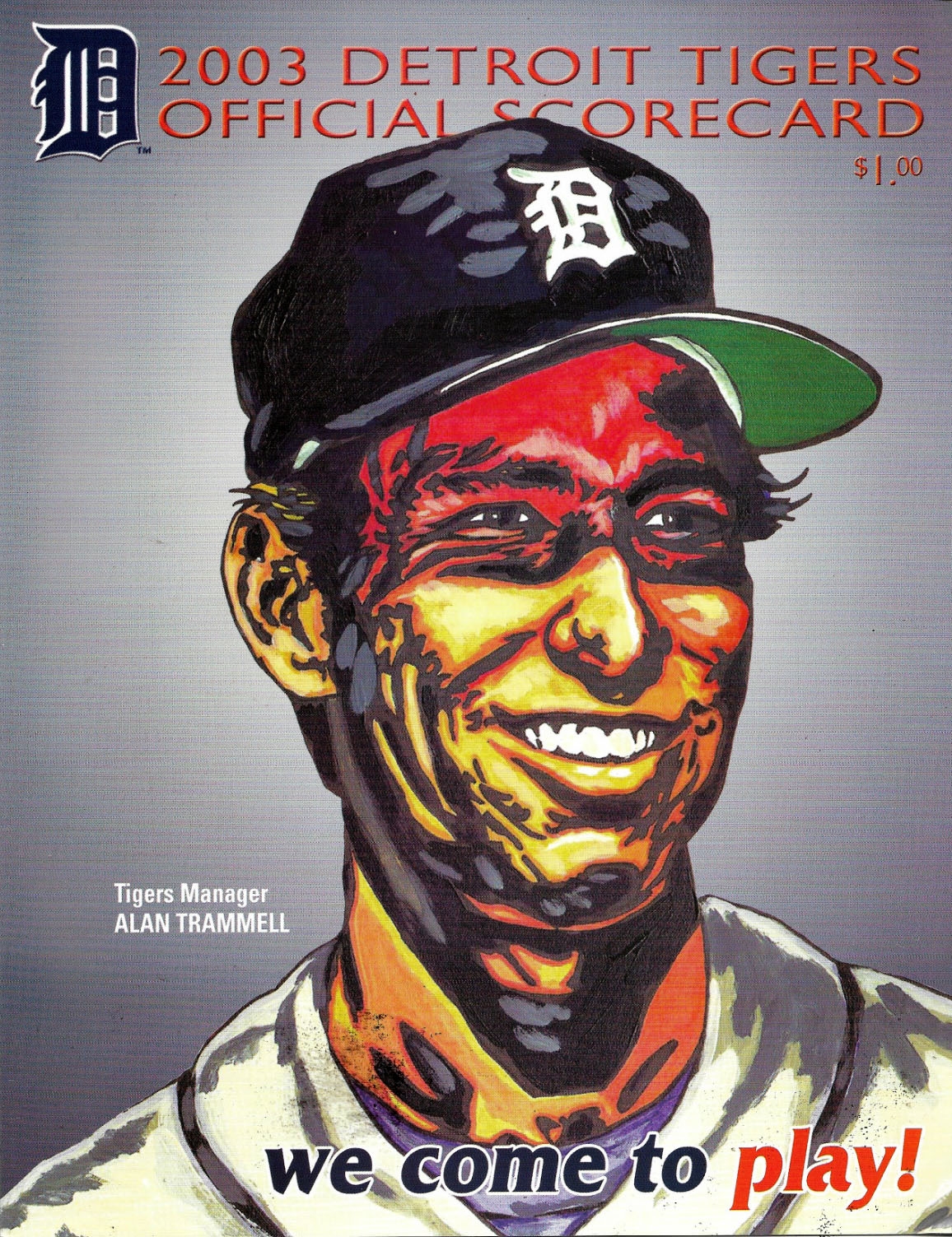 2003 Detroit Tigers scorecard