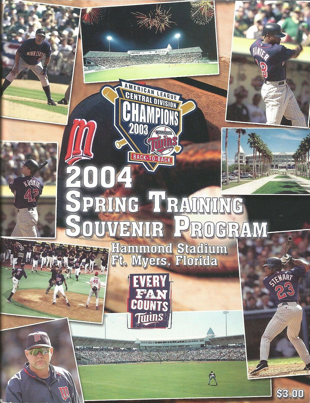 MLB Spring Training Program: Minnesota Twins (2004)