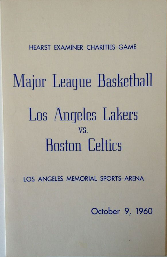 NBA Program: Los Angeles Lakers (1960-61)
