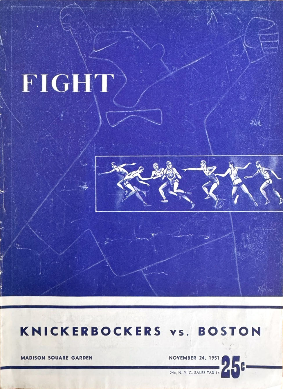 1951-52 New York Knicks program