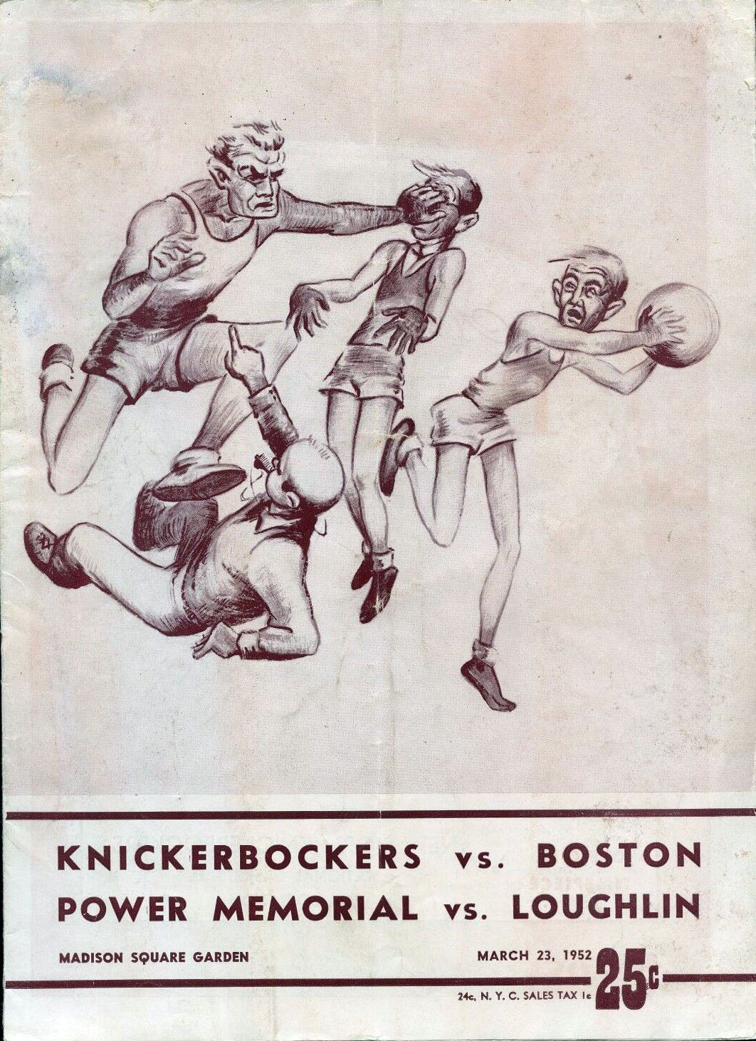 NBA Program: New York Knicks (1951-52)