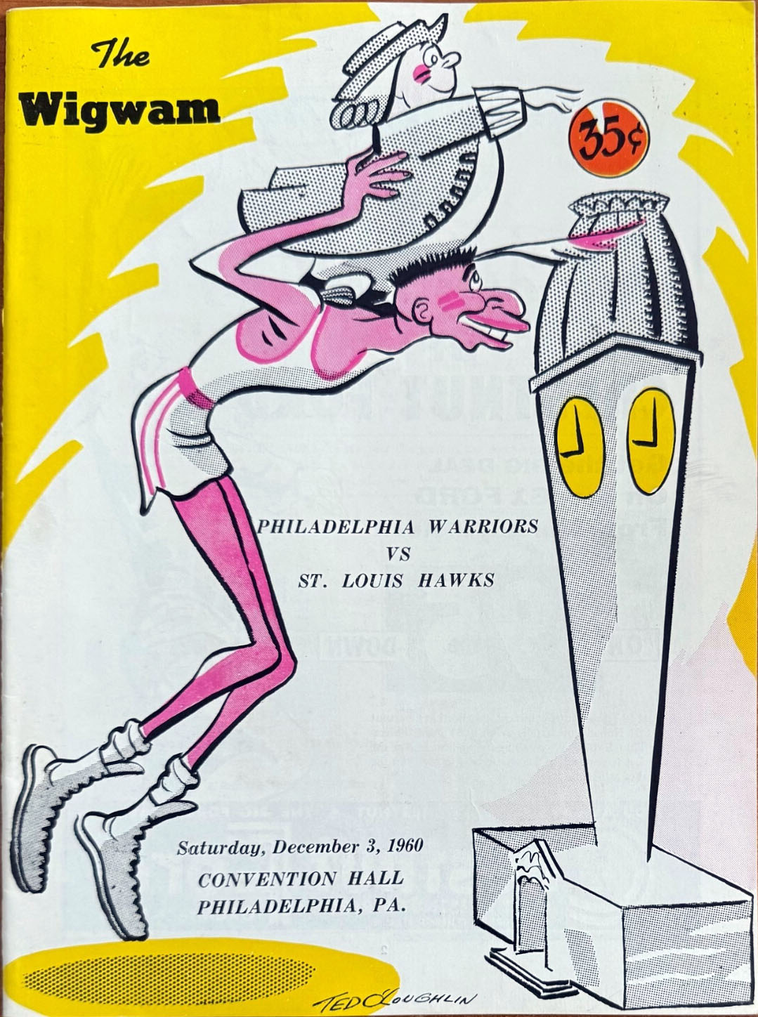 1960-61 Philadelphia Warriors program