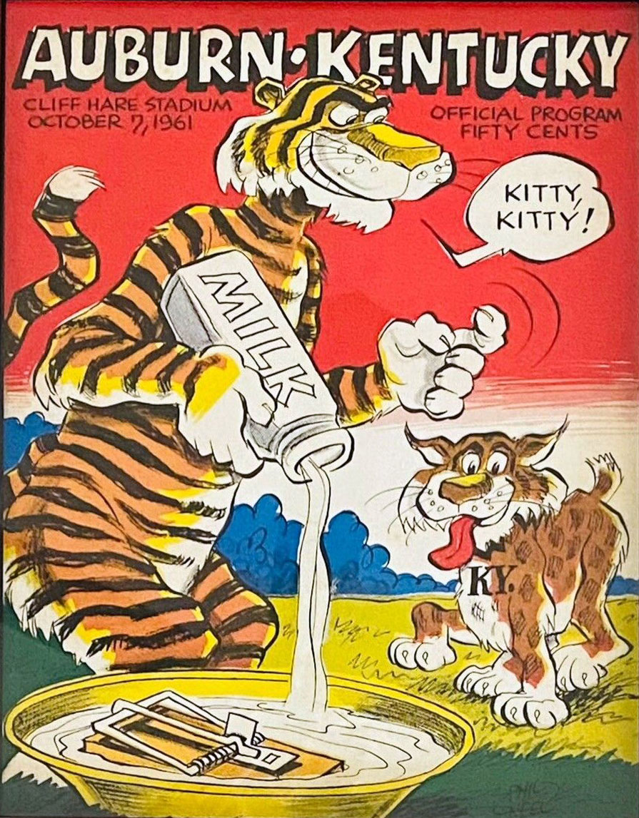 College Football Program: Auburn Tigers vs. Kentucky Wildcats (October 7, 1961)