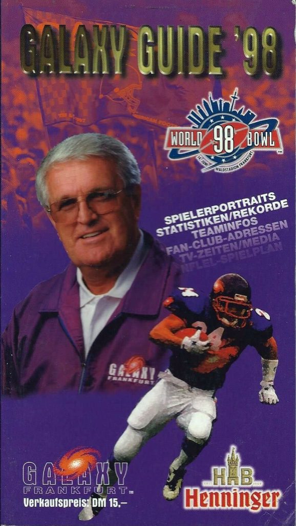 1998 Frankfurt Galaxy media guide