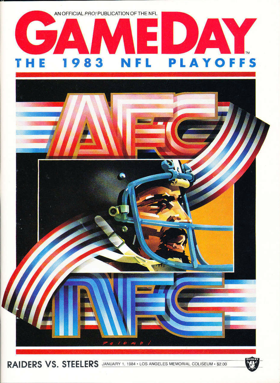 NFL Program: Los Angeles Raiders vs. Pittsburgh Steelers (January 1, 1984)