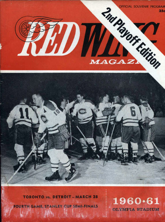 NHL Program: Detroit Red Wings (1960-61)