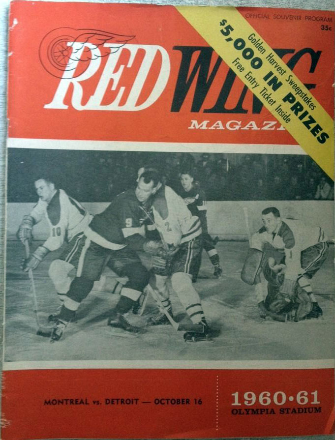 NHL Program: Detroit Red Wings (1960-61)