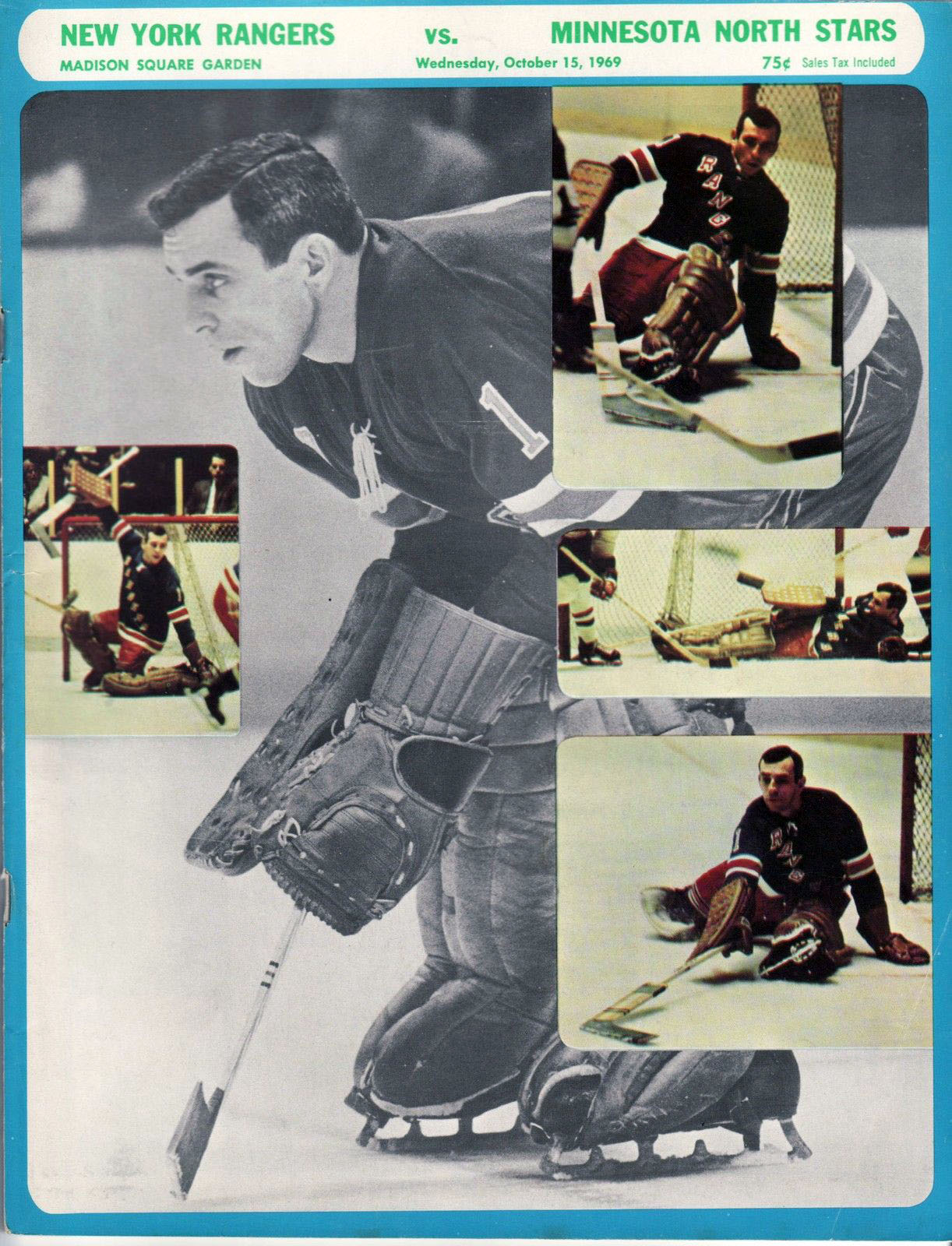 NHL Program: New York Rangers (1969-70)