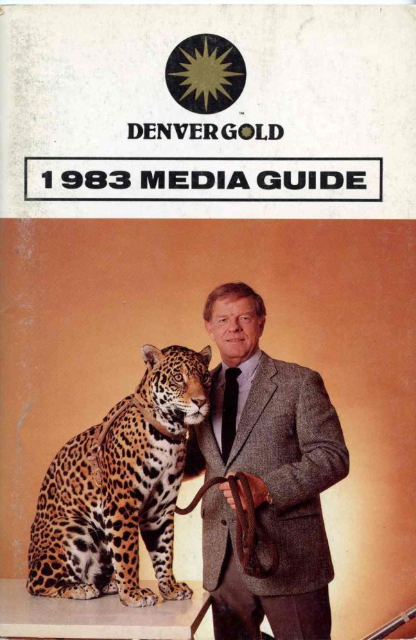 1983 Denver Gold media guide