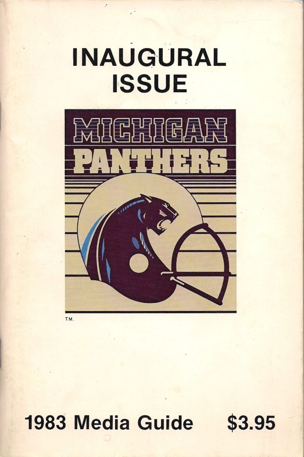 1983 Michigan Panthers media guide