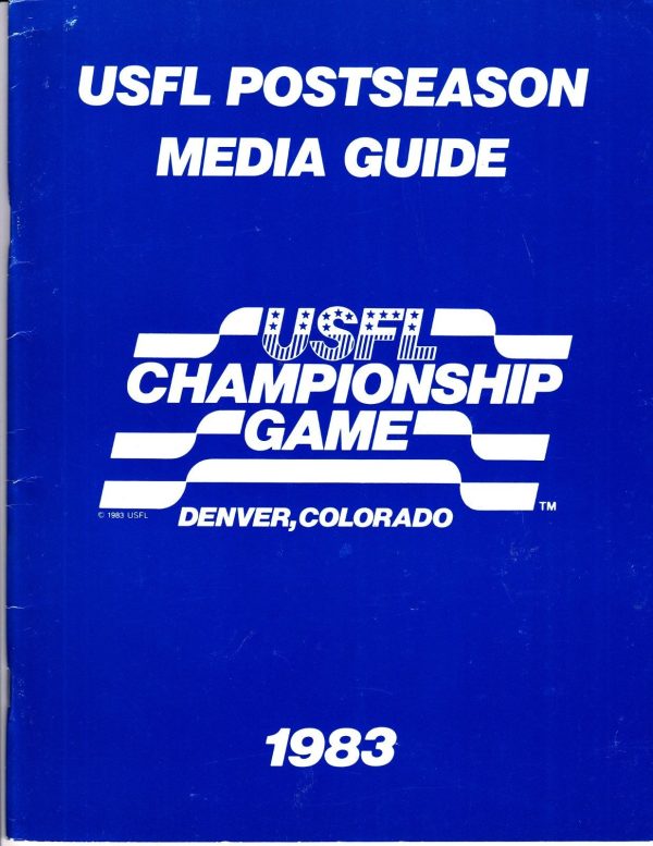 1983 USFL postseason media guide