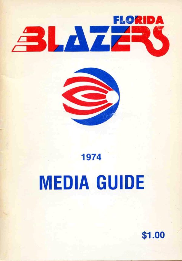 1974 Florida Blazers media guide