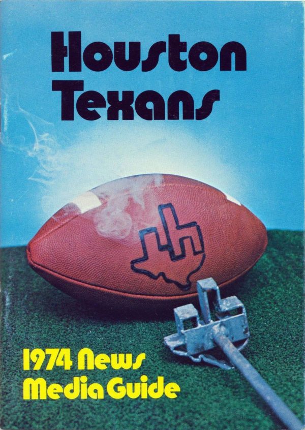 1974 Houston Texans media guide