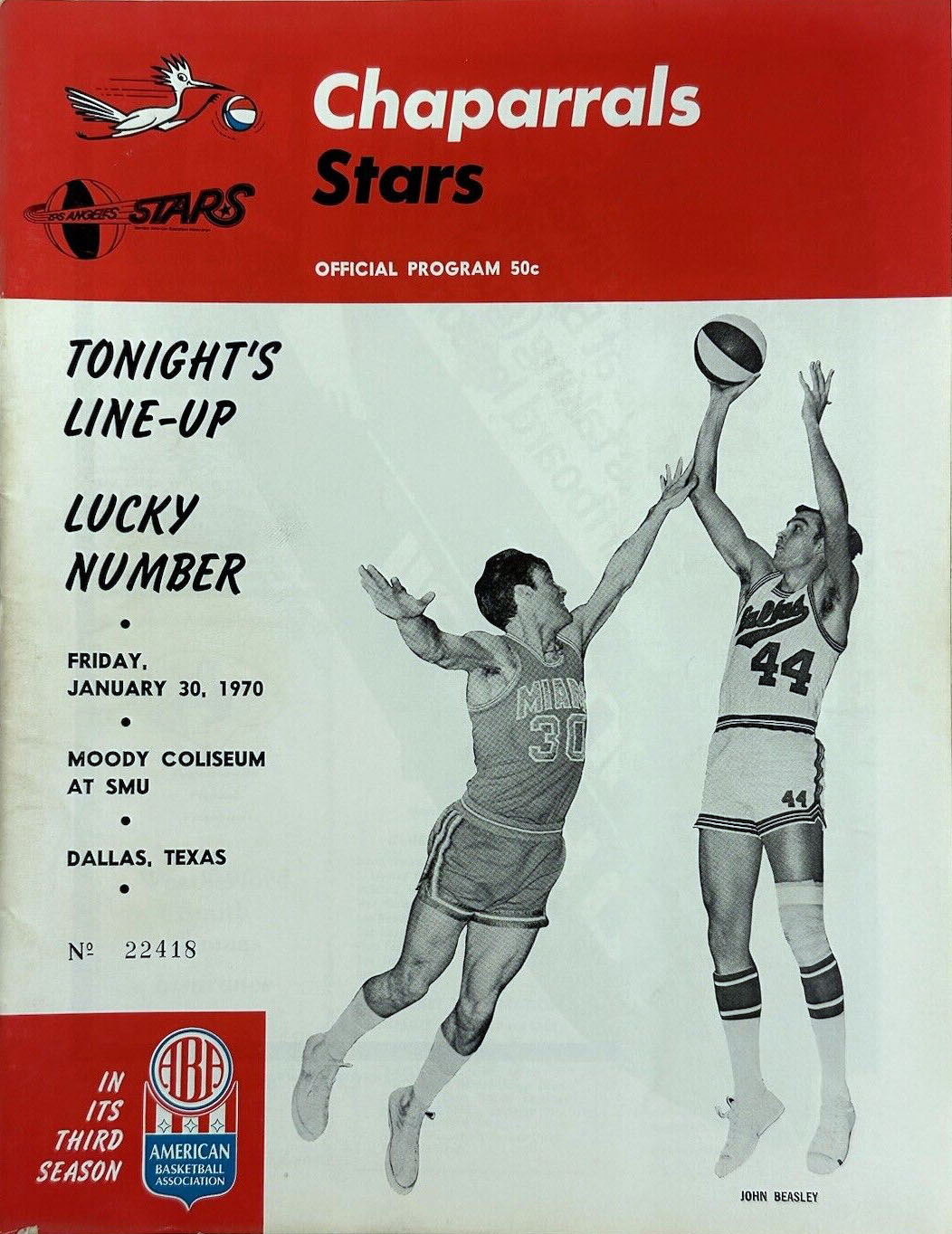 ABA Program: Dallas Chaparrals (1969-70)