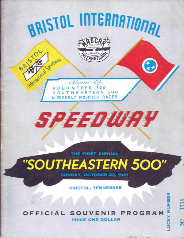 1961 Southeastern 500 program