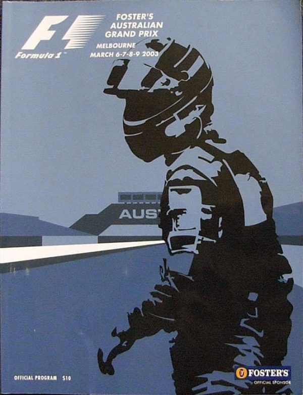 2003 Australian Grand Prix program