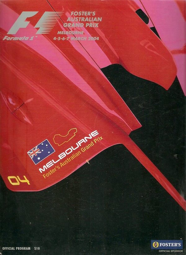 2004 Australian Grand Prix program