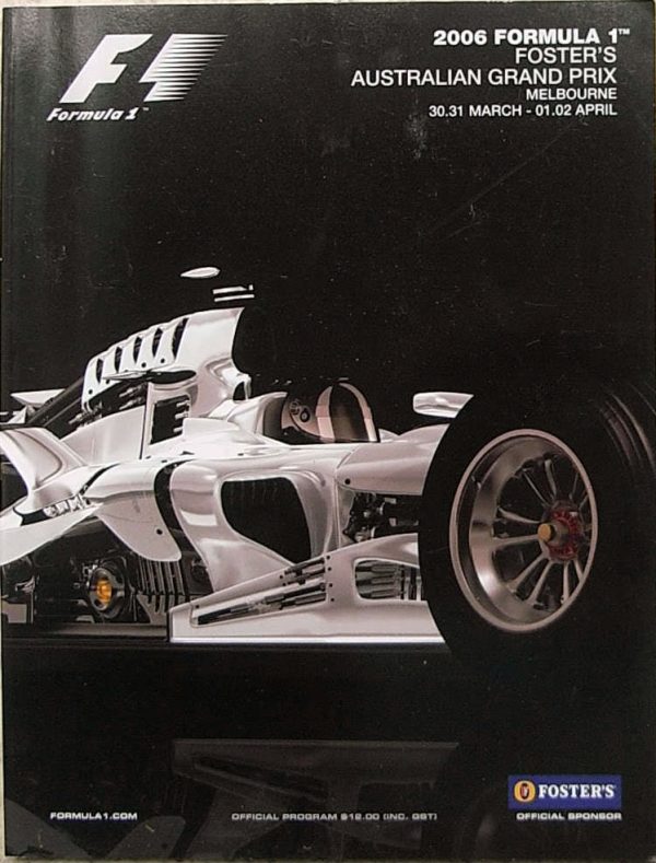 2006 Australian Grand Prix program