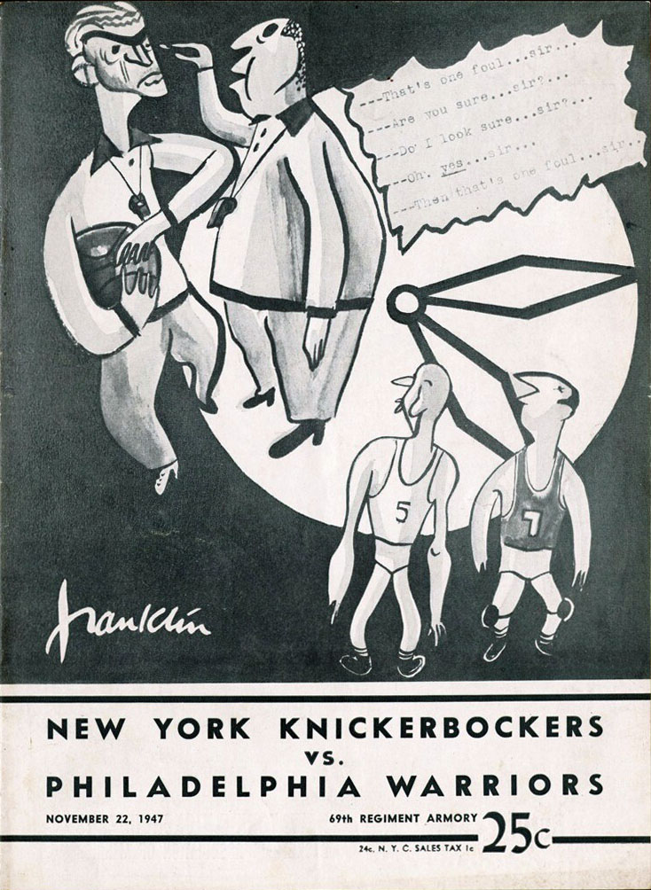 1947-48 New York Knicks program
