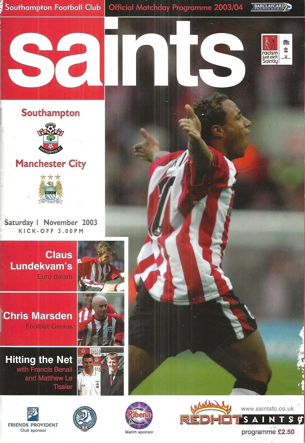 Southampton vs. Manchester City (November 1, 2003)
