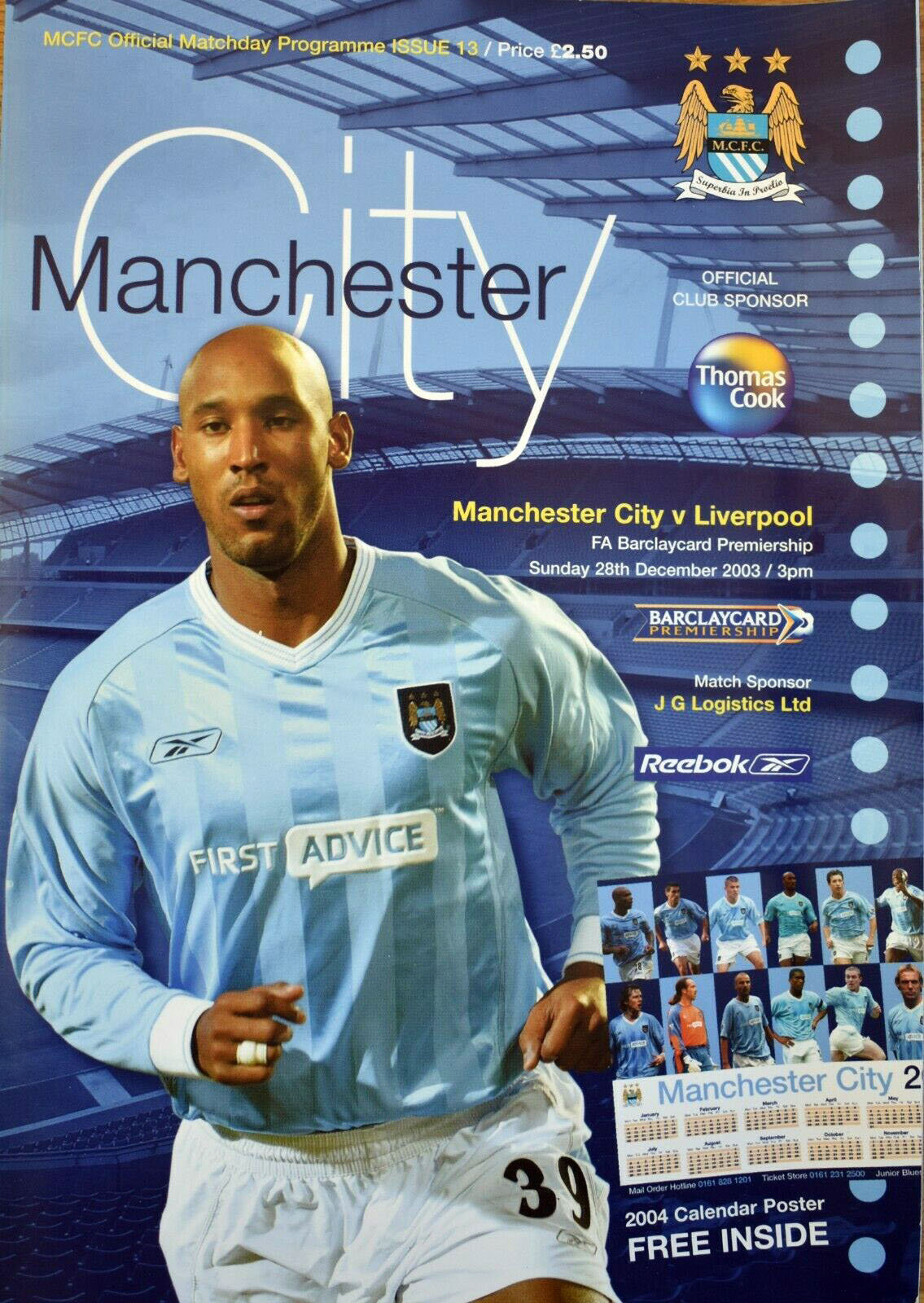 Manchester City vs. Liverpool (December 28, 2003)