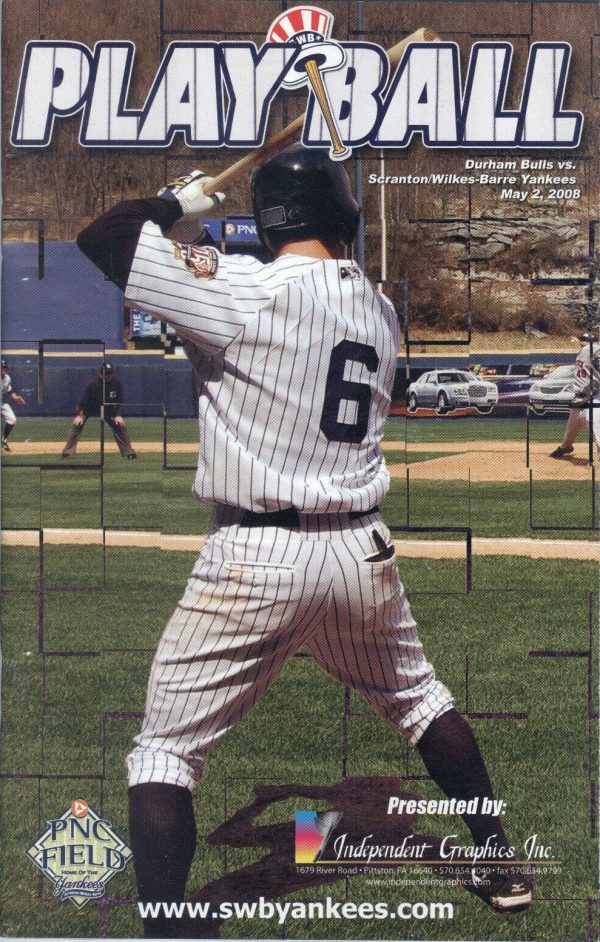 2008 Scranton/Wilkes-Barre Yankees program