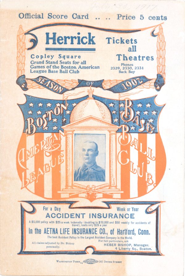 1907 Boston Americans program