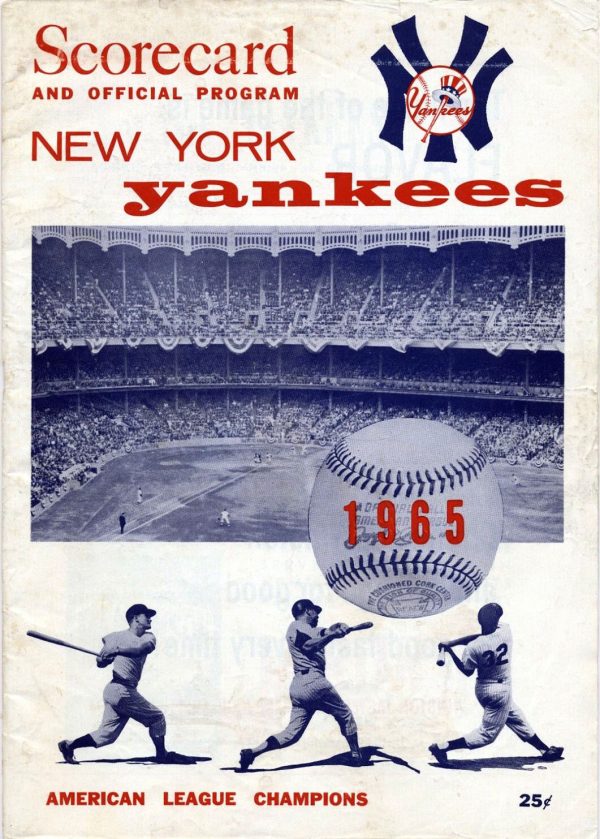 1965 New York Yankees program