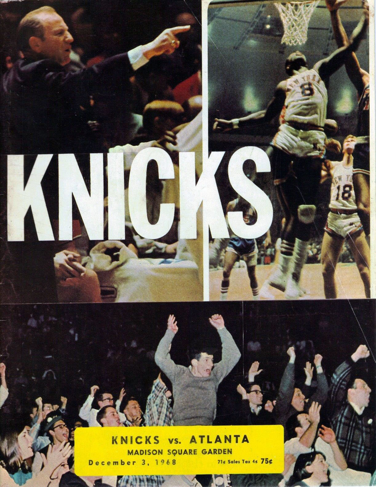 1968-69 New York Knicks program