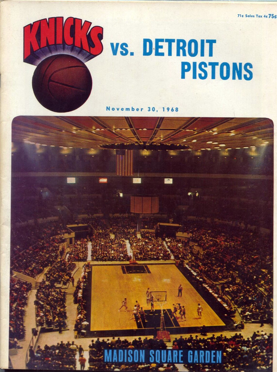 1968-69 New York Knicks program