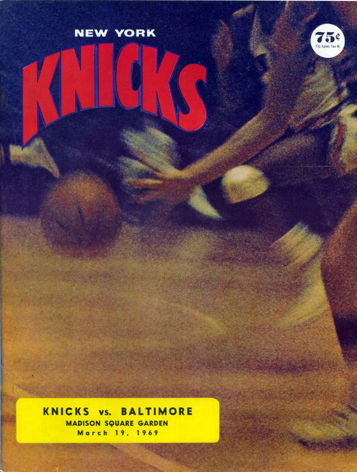 1968-69 New York Knicks program