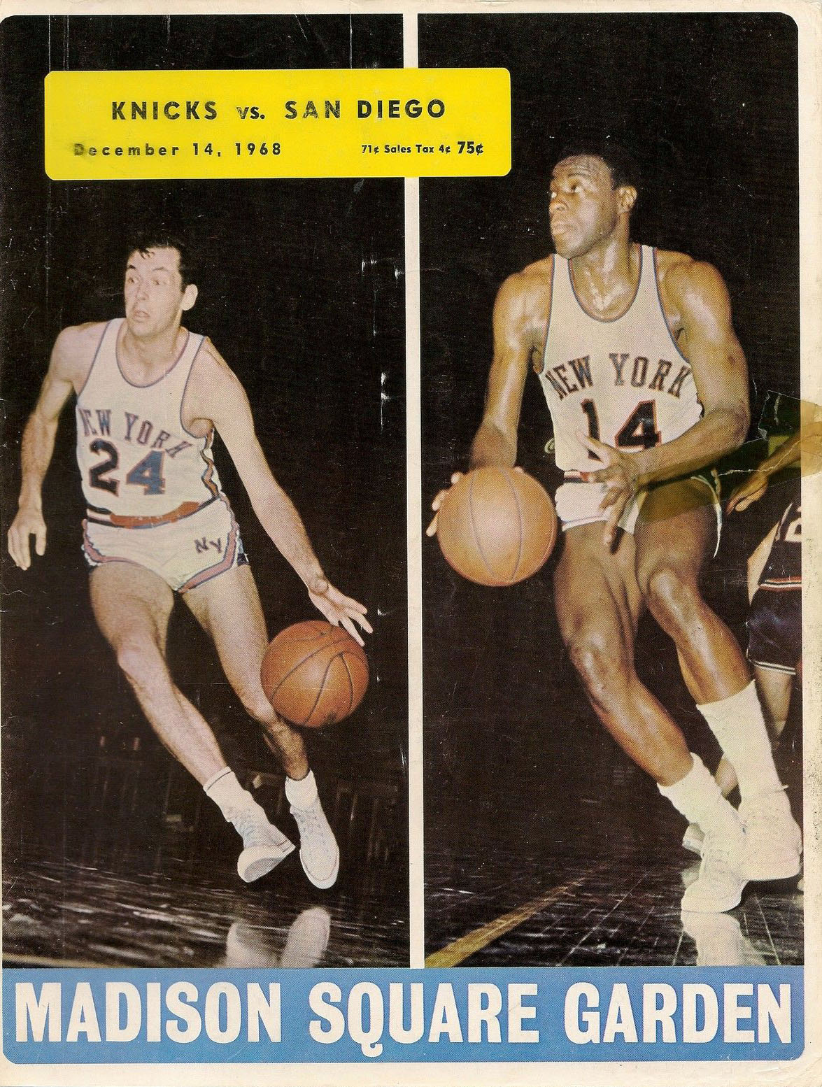 1968-69 New York Knicks program