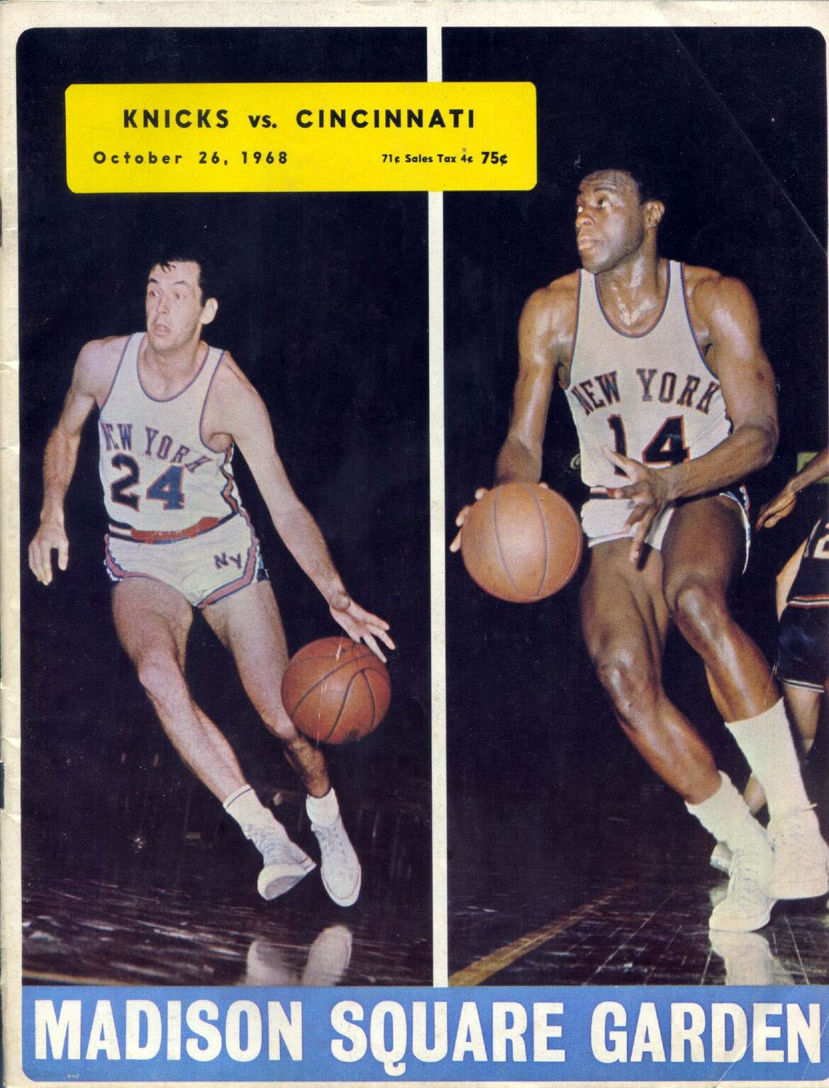 1968-69 New York Knicks program