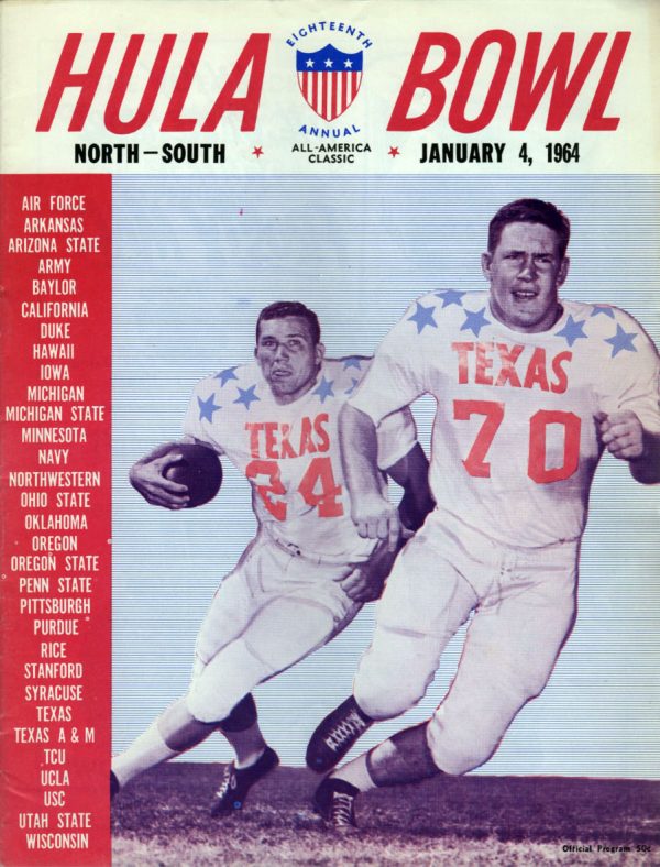 1964 Hula Bowl program