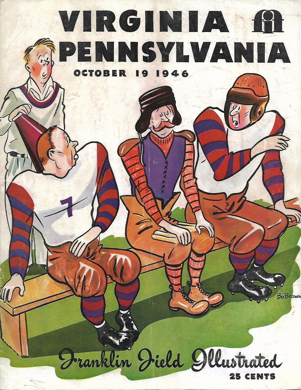 College Football Program: Penn Quakers vs. Virginia Cavaliers (October 19, 1946)