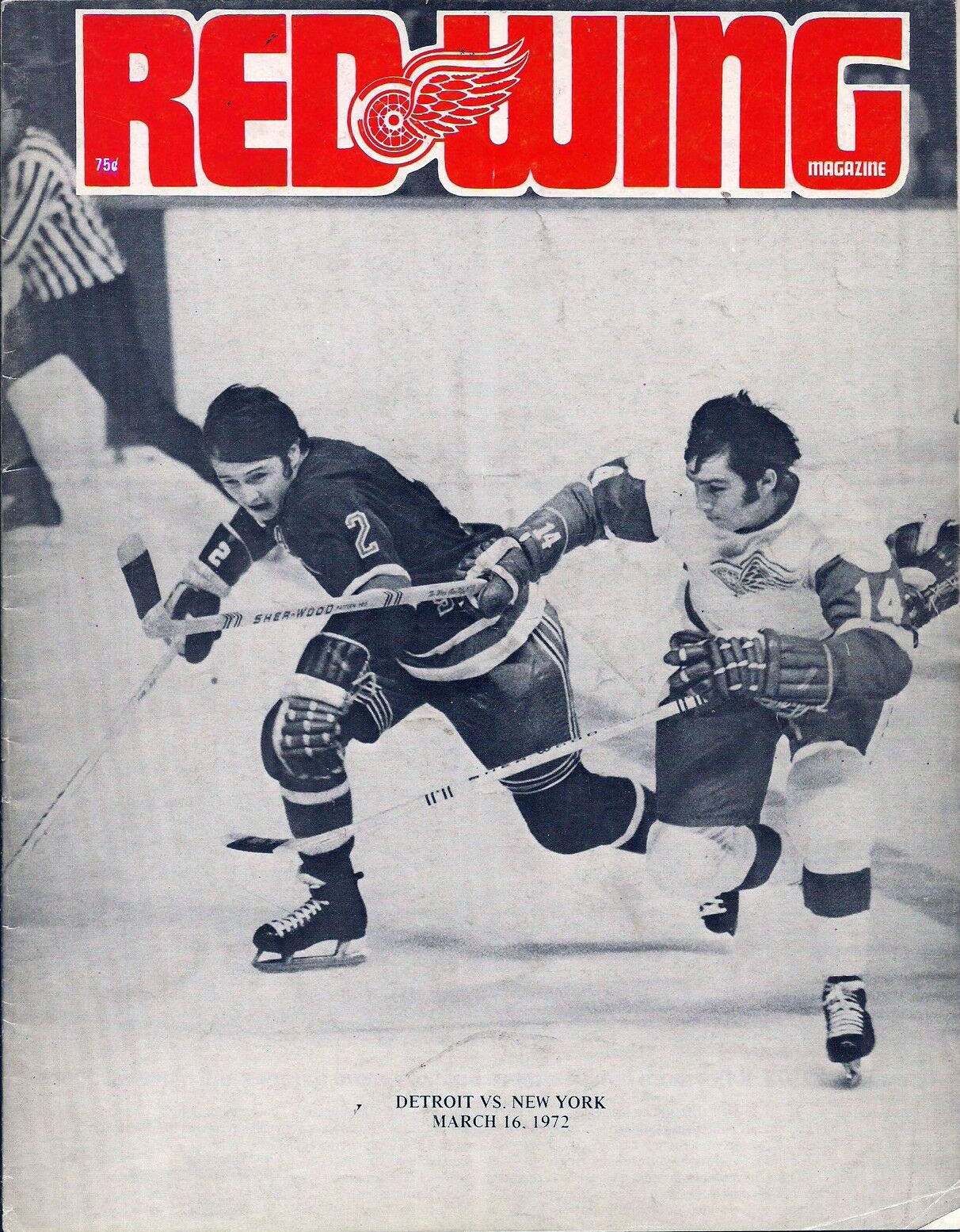 1971-72 Detroit Red Wings program