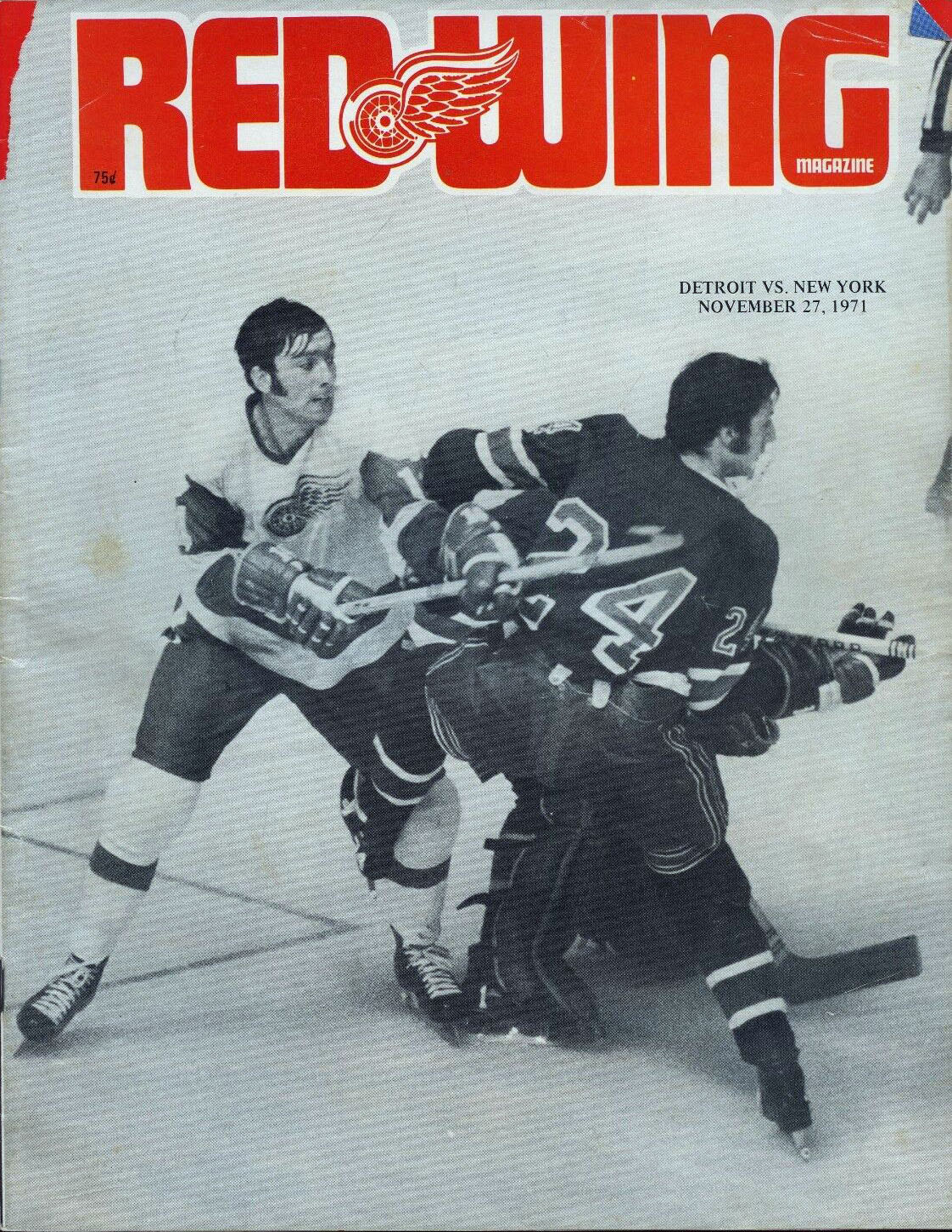 1971-72 Detroit Red Wings program