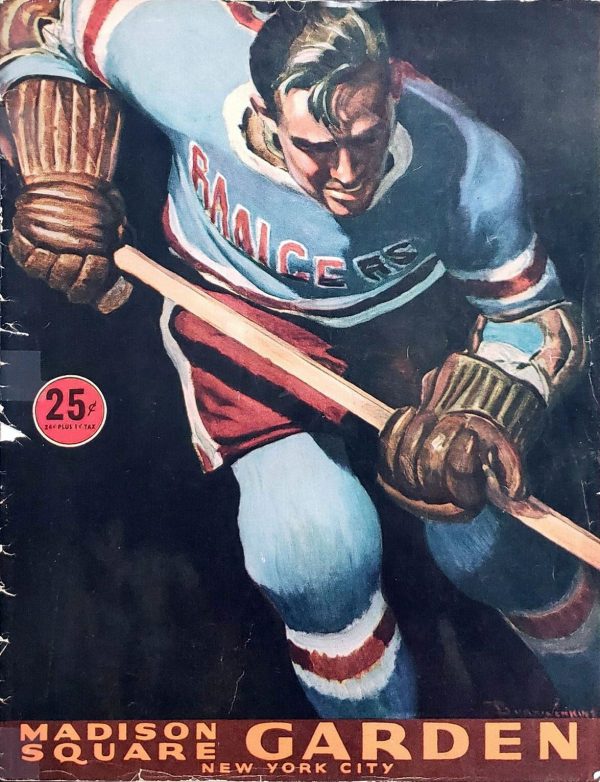1957-58 New York Rangers program