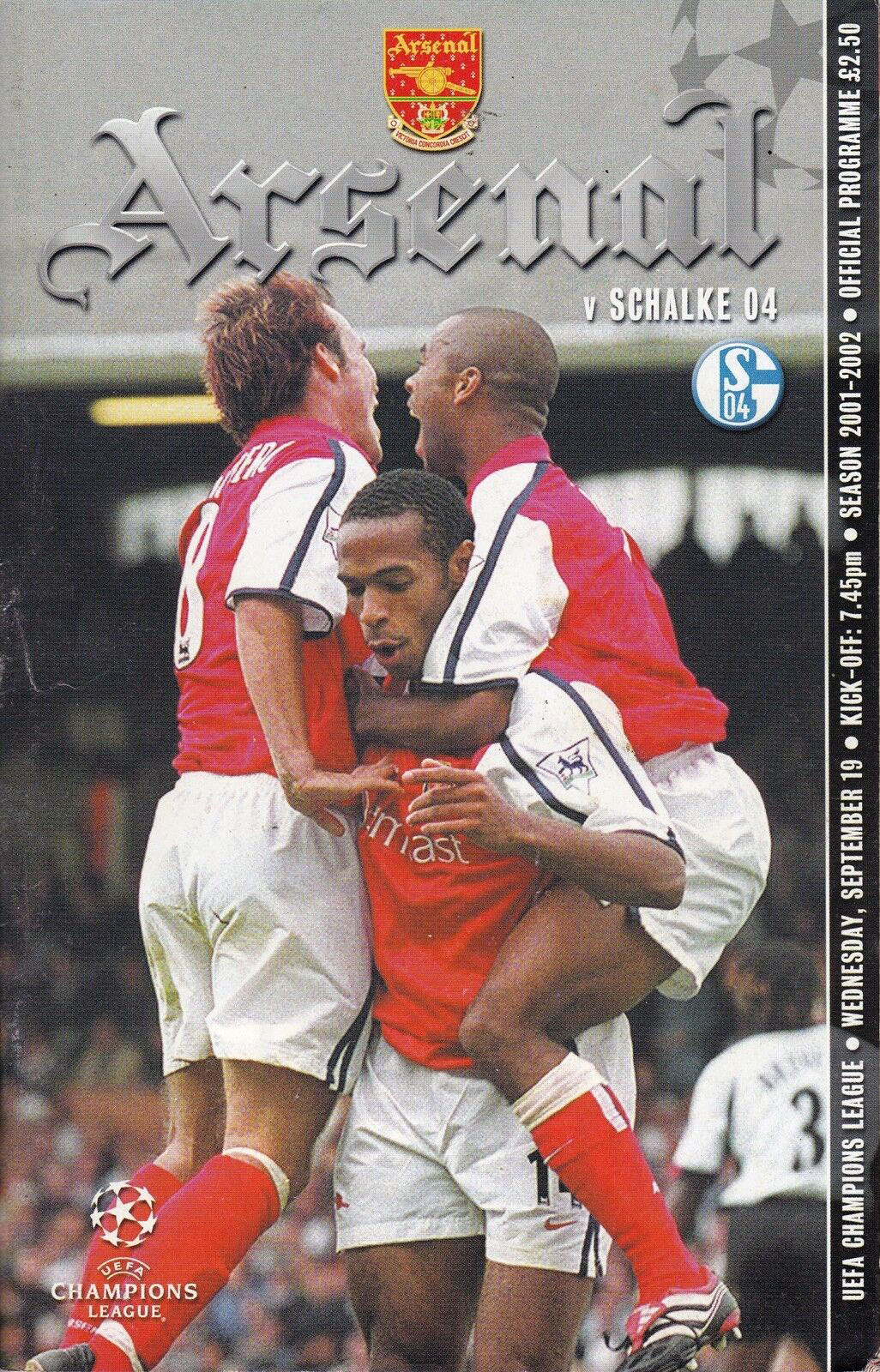 Arsenal vs. Schalke 04 (September 19, 2001)