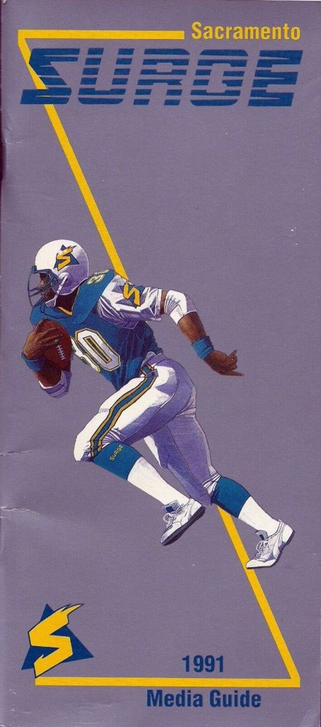 WLAF Media Guide: Sacramento Surge (1991)