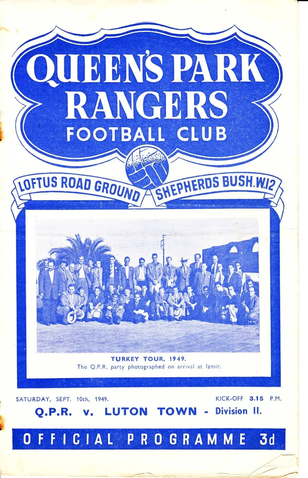 Queens Park Rangers vs. Luton Town (September 10, 1949)