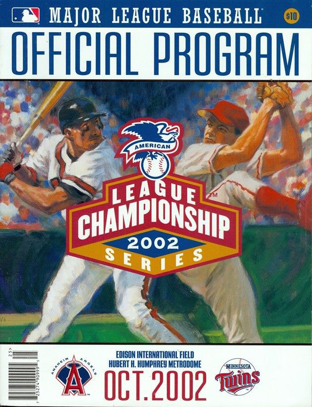 MLB ALCS Program: Minnesota Twins vs. Anaheim Angels (2002)