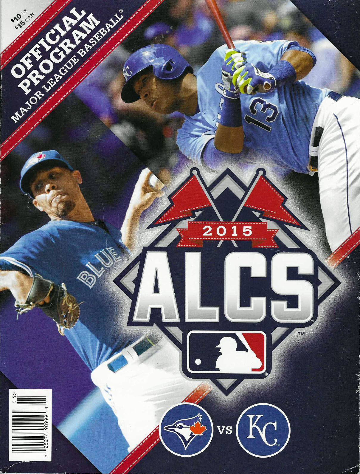 MLB ALCS Program: Kansas City Royals vs. Toronto Blue Jays (2015)