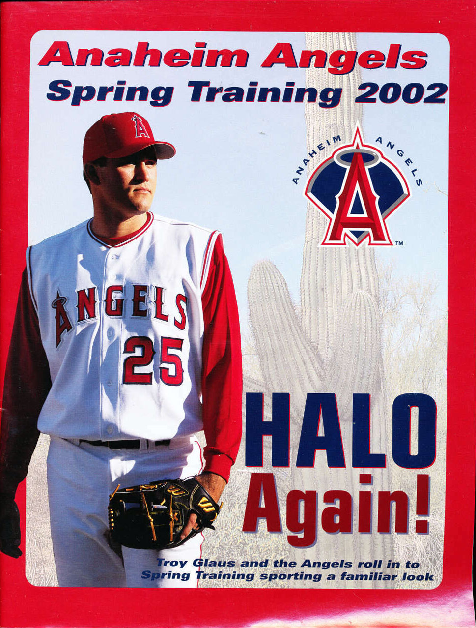 2002 Anaheim Angels spring training program