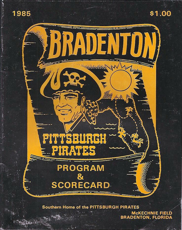 1985 Pittsburgh Pirates spring training program