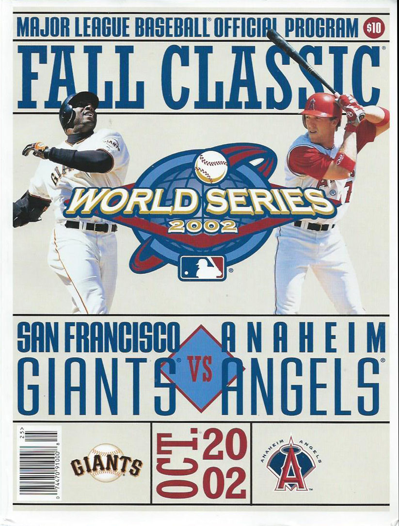 MLB World Series Program: Anaheim Angels vs. San Francisco Giants (2002)